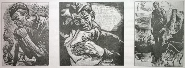 иллюстрации художника А.Е. Глуховцева к рассказу М.А. Шолохова "Судьба человека"